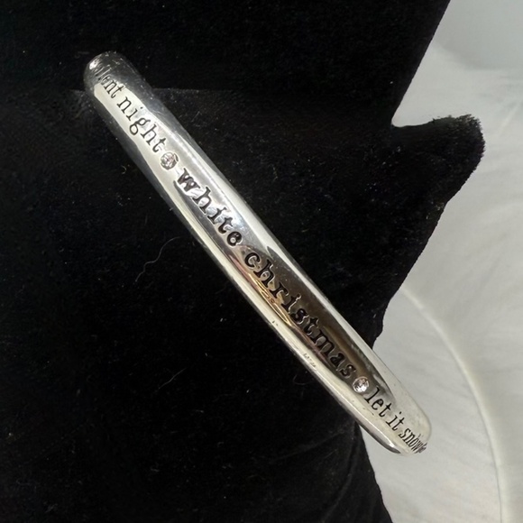 Brighton Christmas Song Title Bangle Bracelet  NWOT - Picture 2 of 3